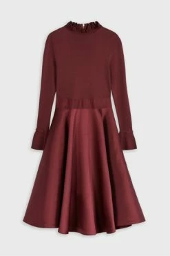 Ted Baker Purple Zadi Knitted Frill Full Skirt Dress -Tedbaker Sales 2024 unnamed file 1003