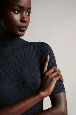 Ted Baker Blue Engineered Skater Dress -Tedbaker Sales 2024 unnamed file 1007