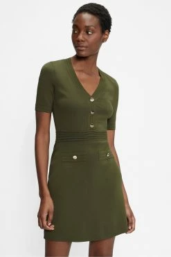 Ted Baker Green Katanna Knitted Utility Dress -Tedbaker Sales 2024 unnamed file 1013