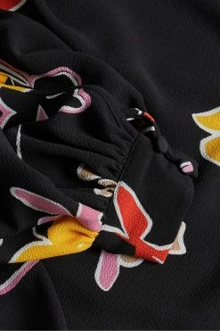 Ted Baker Yviee Black Chuck On Midi Dress With Ruffles -Tedbaker Sales 2024 unnamed file 1027