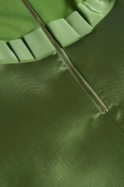 Ted Baker Green Zadi Knitted Frill Full Skirt Dress -Tedbaker Sales 2024 unnamed file 1052