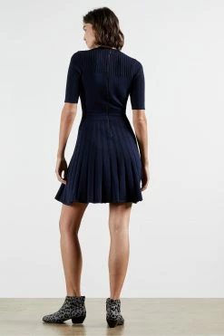 Ted Baker Blue Olivin Stitch Detail Dress -Tedbaker Sales 2024 unnamed file 1056