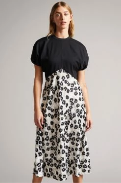 Ted Baker Gwiana Black Ponte Top With Midi Skirt Dress -Tedbaker Sales 2024 unnamed file 1074