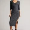 Ted Baker Chelsiy Black Sweetheart Neckline Knitted Dress -Tedbaker Sales 2024 unnamed file 1097