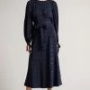 Ted Baker Livela Dk-Blue Spot Jacquard Midaxi Dress -Tedbaker Sales 2024 unnamed file 1099
