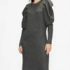 Ted Baker Grey Vctoria Extreme Sleeve Knit Dress -Tedbaker Sales 2024 unnamed file 1111