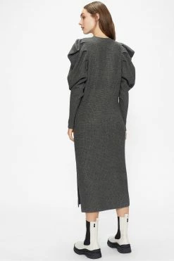 Ted Baker Grey Vctoria Extreme Sleeve Knit Dress -Tedbaker Sales 2024 unnamed file 1112