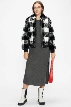 Ted Baker Grey Vctoria Extreme Sleeve Knit Dress -Tedbaker Sales 2024 unnamed file 1113