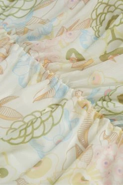 Ted Baker Ainya Yellow Ruched Mesh Dress -Tedbaker Sales 2024 unnamed file 1121