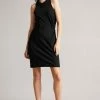 Ted Baker Livviaa Black Knot Front Jersey Dress -Tedbaker Sales 2024 unnamed file 1174