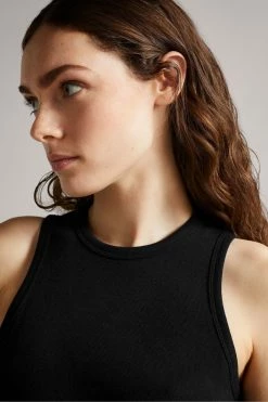 Ted Baker Livviaa Black Knot Front Jersey Dress -Tedbaker Sales 2024 unnamed file 1177