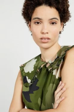 Ted Baker Norflk Green Camo Collar Dress -Tedbaker Sales 2024 unnamed file 1264
