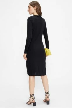 Ted Baker Black Neyda Jersey Drape Long Sleeve Mini Dress -Tedbaker Sales 2024 unnamed file 1289