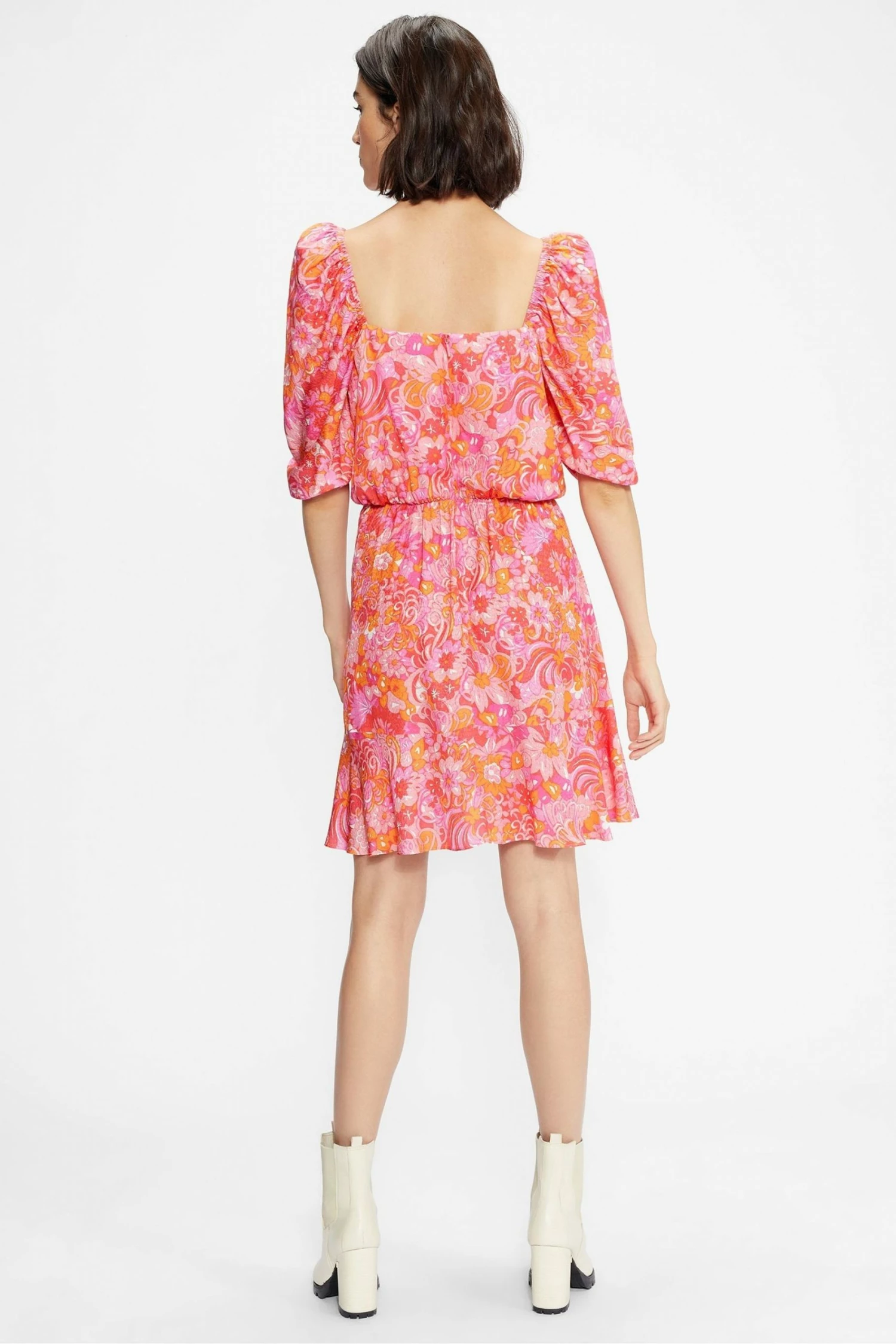 Ted Baker Pink Bethha Exaggerated Shoulder Dress 4 Ted Baker Pink Bethha Exaggerated Shoulder Dress - Image 2