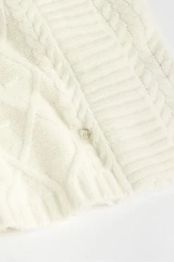 Ted Baker Womens White Arriaa Cable Sweater Dress -Tedbaker Sales 2024 unnamed file 1303