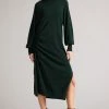 Ted Baker Aavvaa Green Knitted Ruched Side Detail Dress -Tedbaker Sales 2024 unnamed file 1305