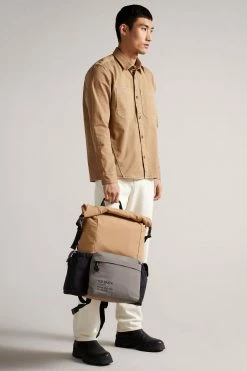 Ted Baker Tan Fredd Colour Block Backpack -Tedbaker Sales 2024 unnamed file 132