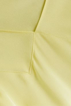 Ted Baker Yellow V-Neck Bias Cut Midi Dress -Tedbaker Sales 2024 unnamed file 1321