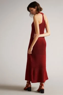 Ted Baker Brown Crochet Easy Fit Maxi Dress -Tedbaker Sales 2024 unnamed file 1345
