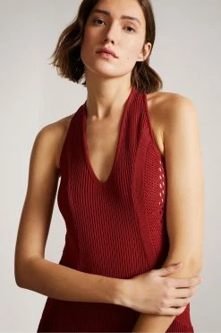 Ted Baker Brown Crochet Easy Fit Maxi Dress -Tedbaker Sales 2024 unnamed file 1346