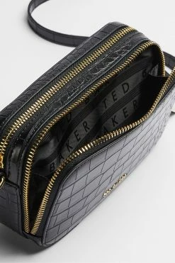Ted Baker Black Stina Double Zip Mini Camera Bag -Tedbaker Sales 2024 unnamed file 141