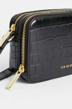 Ted Baker Black Stina Double Zip Mini Camera Bag -Tedbaker Sales 2024 unnamed file 142
