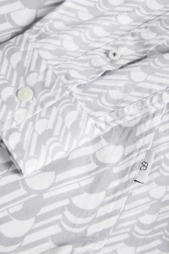 Ted Baker Grey Retrow Long Sleeve Multi Scale Geo Print Shirt -Tedbaker Sales 2024 unnamed file 1423