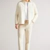 Ted Baker Enfield Ecru White Long Sleeved Denim Overshirt -Tedbaker Sales 2024 unnamed file 1445