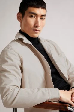 Ted Baker Hacknee Brown Long Sleeve Padded Reversible Puppytooth Shirt -Tedbaker Sales 2024 unnamed file 1453