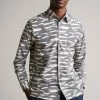 Ted Baker Annex Grey Long Sleeve Zebra Print Shirt -Tedbaker Sales 2024 unnamed file 1465