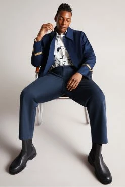 Ted Baker Ashlo White Long Sleeve Floral Outline Printed Shirt -Tedbaker Sales 2024 unnamed file 1507