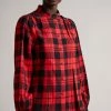 Ted Baker Black Check Flannel Shirt With Knife Pleat -Tedbaker Sales 2024 unnamed file 1543