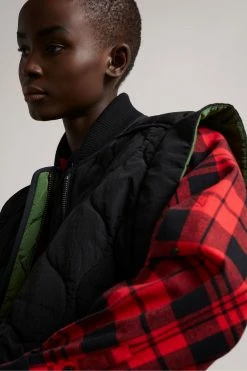 Ted Baker Black Check Flannel Shirt With Knife Pleat -Tedbaker Sales 2024 unnamed file 1546