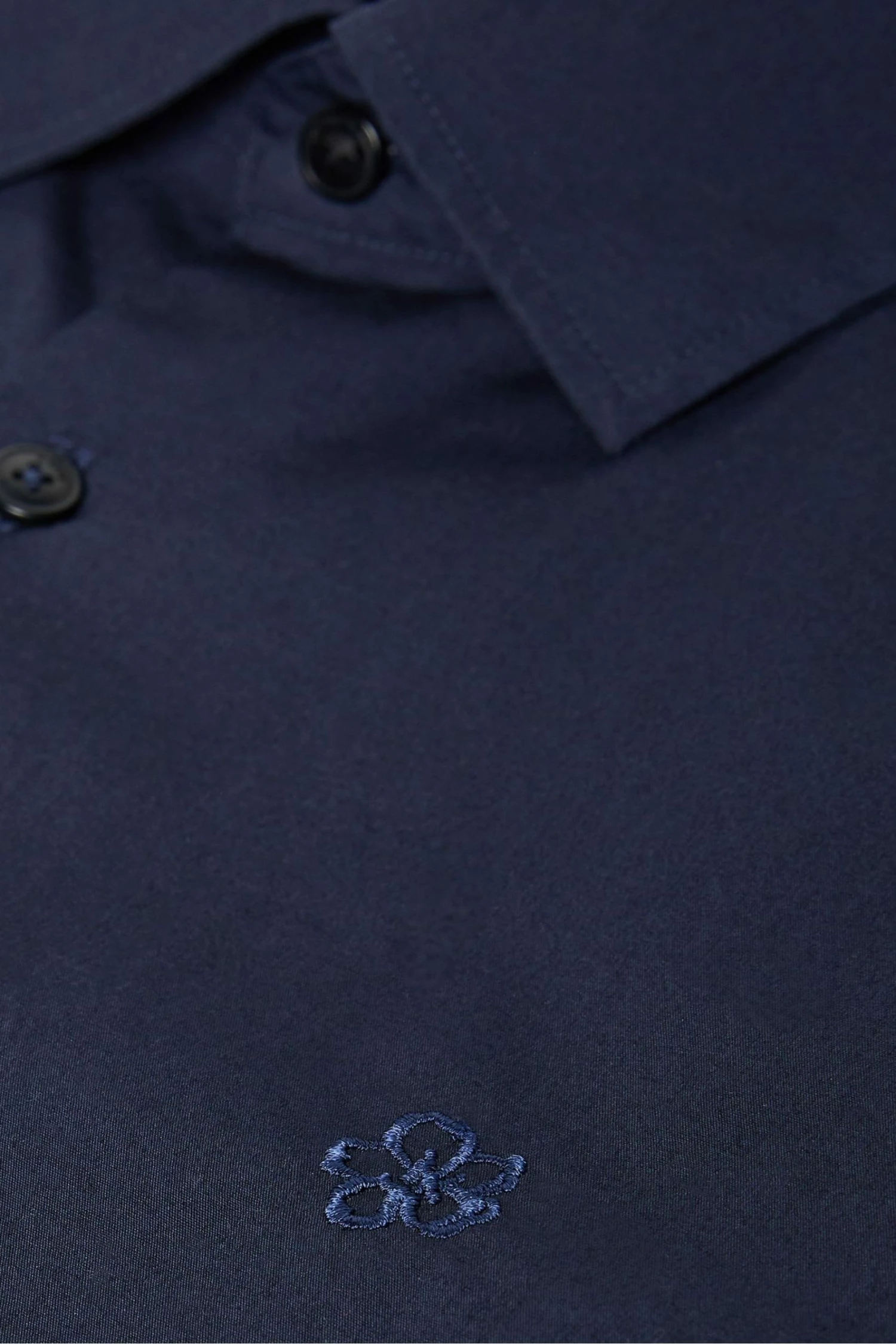 Ted Baker Blue Sonikk Long Sleeve Tonal Poplin Shirt 9 Ted Baker Blue Sonikk Long Sleeve Tonal Poplin Shirt - Image 7