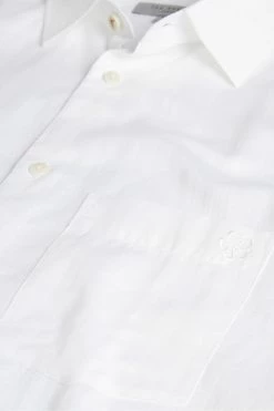 Ted Baker Addle White Short Sleeve Linen Shirt -Tedbaker Sales 2024 unnamed file 1586