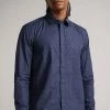 Ted Baker Loroll Navy Blue Clean Dobby Shirt -Tedbaker Sales 2024 unnamed file 1588