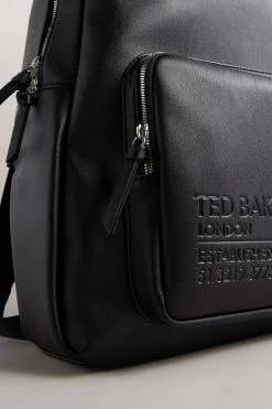 Ted Baker Phileap Black Recycled PU Backpack -Tedbaker Sales 2024 unnamed file 164