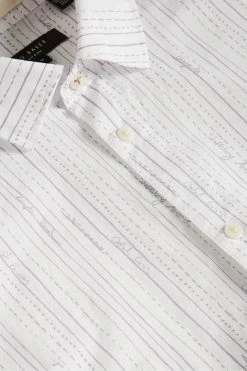 Ted Baker White Hadlo Long Sleeve Pencil Drawn Stripe Shirt -Tedbaker Sales 2024 unnamed file 1670