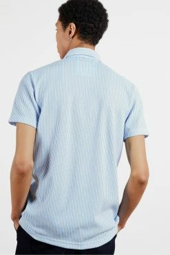 Ted Baker Blue Ramenn Vertical Stripe Jersey Shirt -Tedbaker Sales 2024 unnamed file 1687