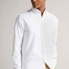 Ted Baker Paplet White Long Sleeve Oxford Shirt -Tedbaker Sales 2024 unnamed file 1712