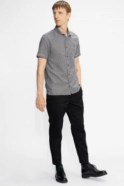 Ted Baker Blue Tastic Short Sleeve Woven Pattern Shirt -Tedbaker Sales 2024 unnamed file 1743