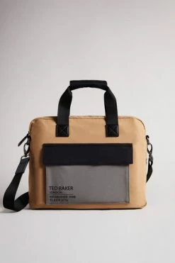 Ted Baker Tan Freds Colour Block Document Bag -Tedbaker Sales 2024 unnamed file 182