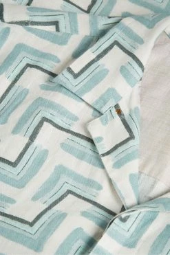 Ted Baker Blue Brecon Short Sleeve Retro Geo Print Shirt -Tedbaker Sales 2024 unnamed file 1826