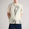 Ted Baker Lenon White Short Sleeve Carrot Print Shirt -Tedbaker Sales 2024 unnamed file 1842