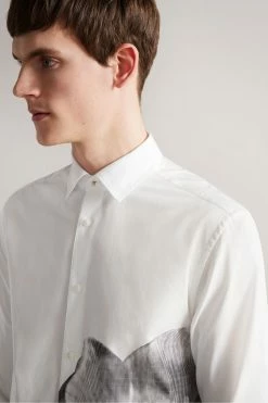 Ted Baker Durlo White Long Sleeved Photographic Floral Printed Shirt -Tedbaker Sales 2024 unnamed file 1869