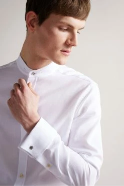 Ted Baker Byward White Long Sleeve Detachable Collar Shirt -Tedbaker Sales 2024 unnamed file 1875