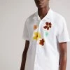 Ted Baker White Walmond Revere Floral Applique Shirt -Tedbaker Sales 2024 unnamed file 1880