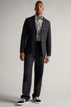 Ted Baker Caird Black Short Sleeve Retro Geo Printed Shirt -Tedbaker Sales 2024 unnamed file 1900