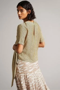 Ted Baker Black Robbiee Black Integral Tie T-Shirt -Tedbaker Sales 2024 unnamed file 1997