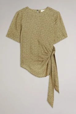 Ted Baker Black Robbiee Black Integral Tie T-Shirt -Tedbaker Sales 2024 unnamed file 1999